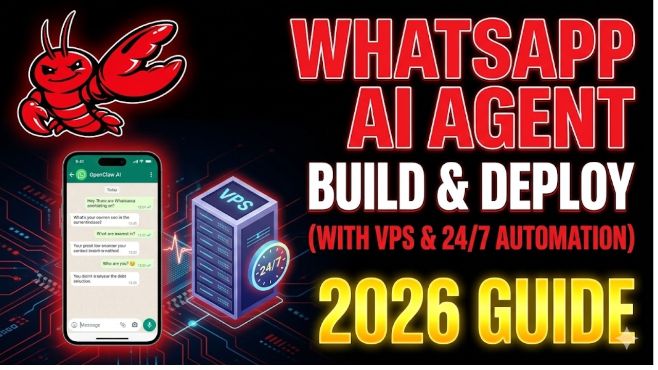 How to Build a WhatsApp AI Agent with OpenClaw & Deploy on VPS (24/7 ...