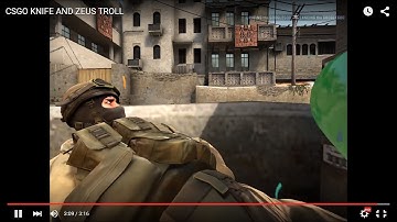 CSGO KNIFE AND ZEUS TROLL