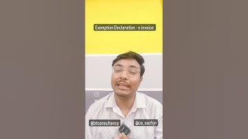 E - Invoice - Guide to file exemption declaration