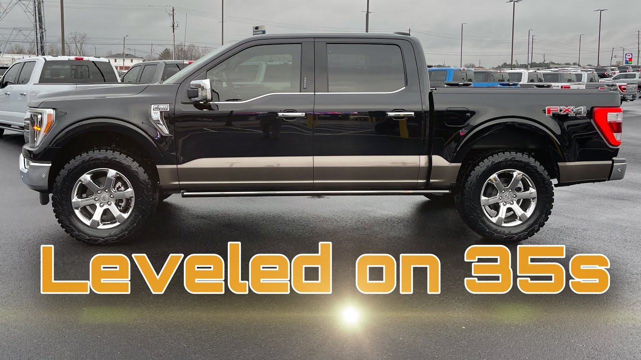 2021 Ford F150 King Ranch Covert Edition Leveled on 35s Review - YouTube.