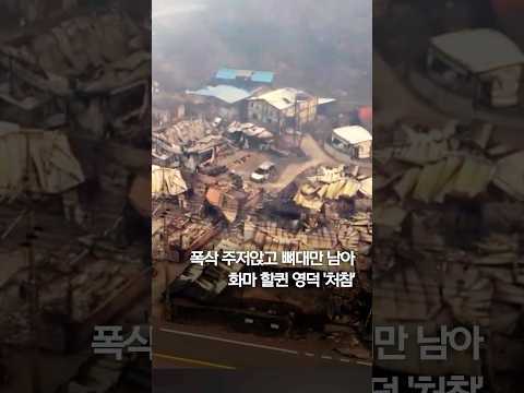 폭삭 주저앉고 뼈대만…화마 할퀸 <strong>영덕</strong> &amp;#39;처참&amp;#39; #shorts