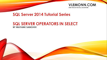 SQL Server Operators in SELECT
