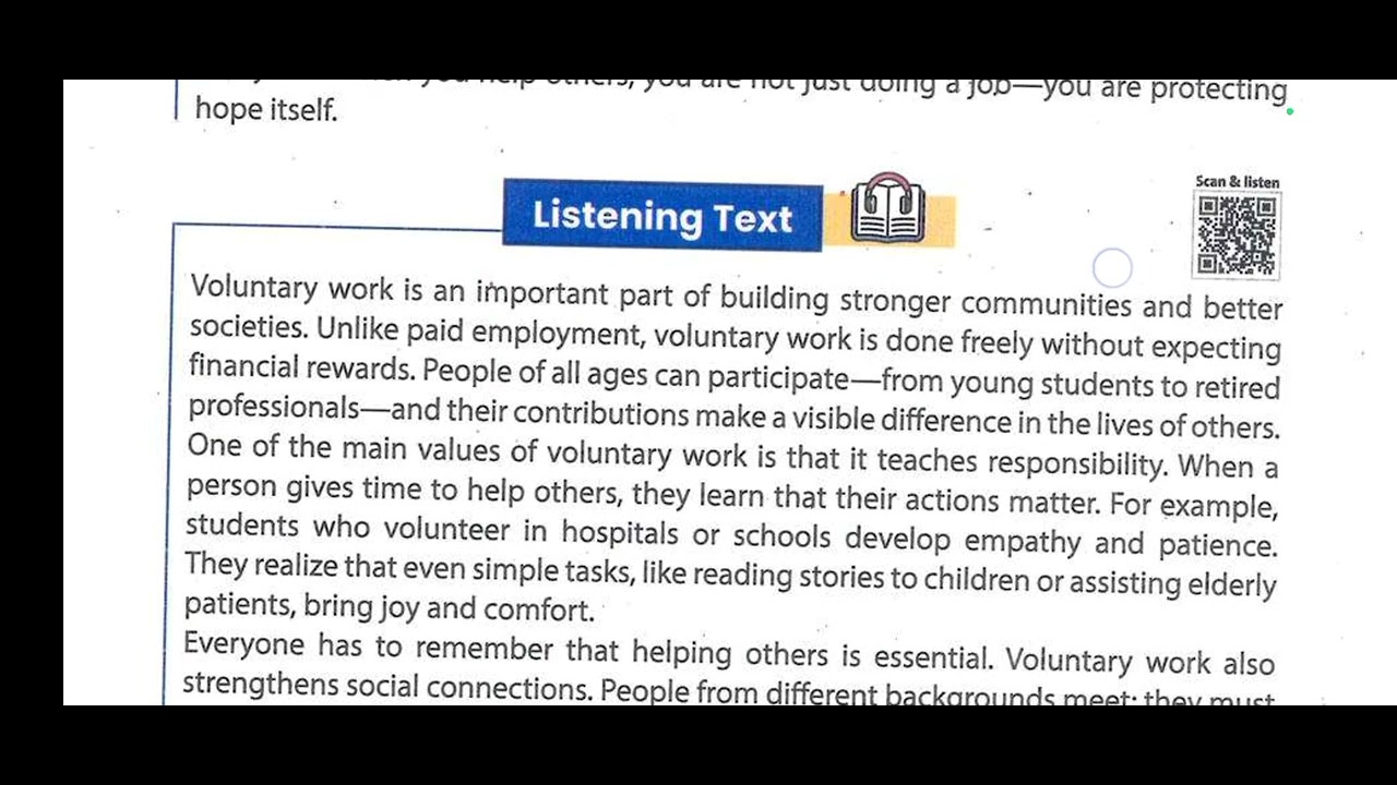 نص قراءة الدرس التالت والرابع الوحدة الثانية اولى ثانوي 