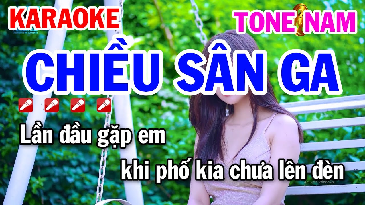 Karaoke Tóc Em Đuôi Gà Tone Nam Gm Nhạc Sống  YouTube