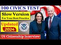 [Full Answers] USCIS Official 100 Civics Questions &amp; Answers 2024 US Citizenship Interview 2024