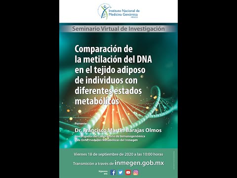 Vídeo: Comparación De La Metilación Del ADN Del Tejido Adiposo Visceral Y Los Perfiles De Expresión Génica En Adolescentes Femeninas Con Obesidad