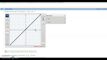 Sketching a Line using the Graphing Tool at WebAssign.net