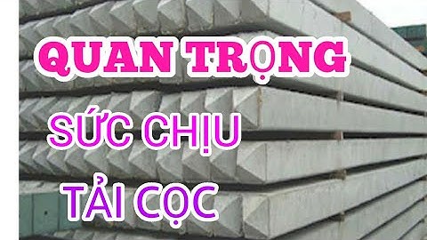 QUAN TRỌNG SỨC CHỊU TẢI CỌC BÊ TÔNG CỐT THÉP (Xây Nhà Trọn Gói)