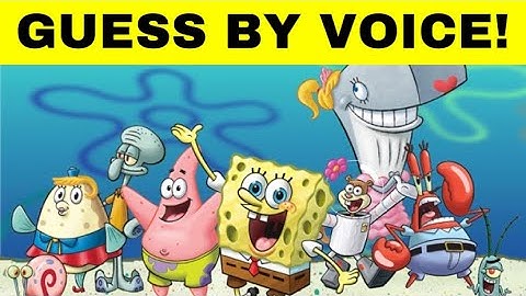 SPONGEBOB SQUAREPANTS | GUESS THE CHARACTER BY VOICE!