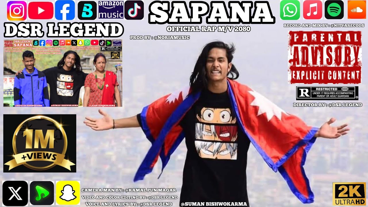 Watch DSR LEGEND - SAPANA ( OFFICIAL ) MUSIC VIDEO NEW NEPALI RAP SONG 2080 | 2023 | PROD BY. @Noriamusic on YouTube Watch DSR LEGEND - SAPANA ( OFFICIAL ) MUSIC VIDEO NEW NEPALI RAP SONG 2080 | 2023 | PROD BY. @Noriamusic on YouTube