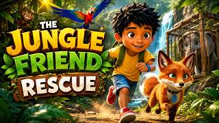 The Jungle Friend Rescue | A Heartwarming Jungle Adventure 🦊🌿