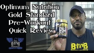 Optimum Nutrition Gold Standard Pre Workout Quick Reveiw