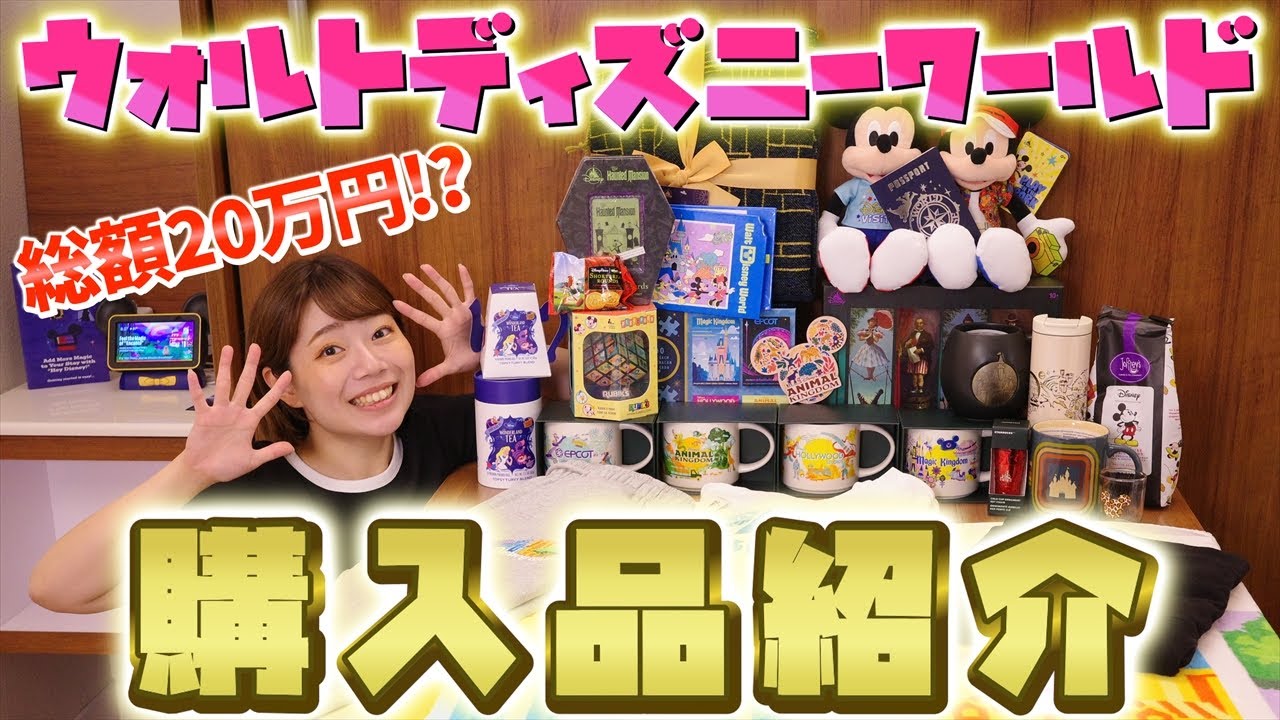 【WDW 購入品紹介】フロリダディズニーでお土産爆買い！？7泊8日旅行で購入したお土産を全部紹介してみた！【総額20万円】