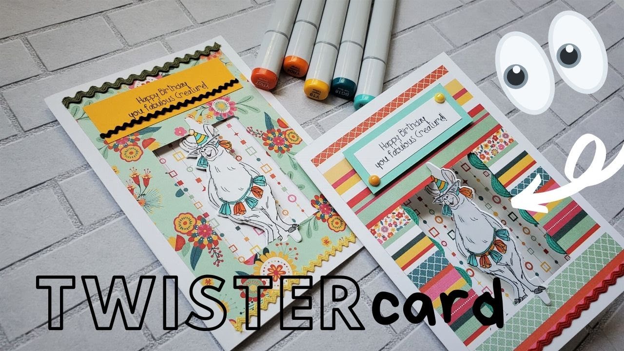 Llama Twister Card. Free Template Download - YouTube