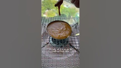 how to make dalgona candy - korean street food recipe! #shorts