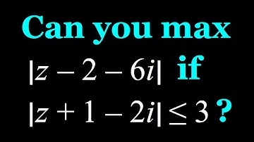 Maximizing An Expression With Complex Numbers
