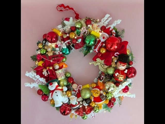 ハンドメイドの飾り DIY Vintage Toy Ornaments Wreath - YouTube