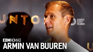 Armin van Buuren at UNTOLD Dubai Launch Event about Burj Khalifa set - Exclusive Interview EDMNOMAD