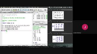 Código Python Solución de Sistemas de Ecuaciones Lineales Método de Jacobi (forma matricial)