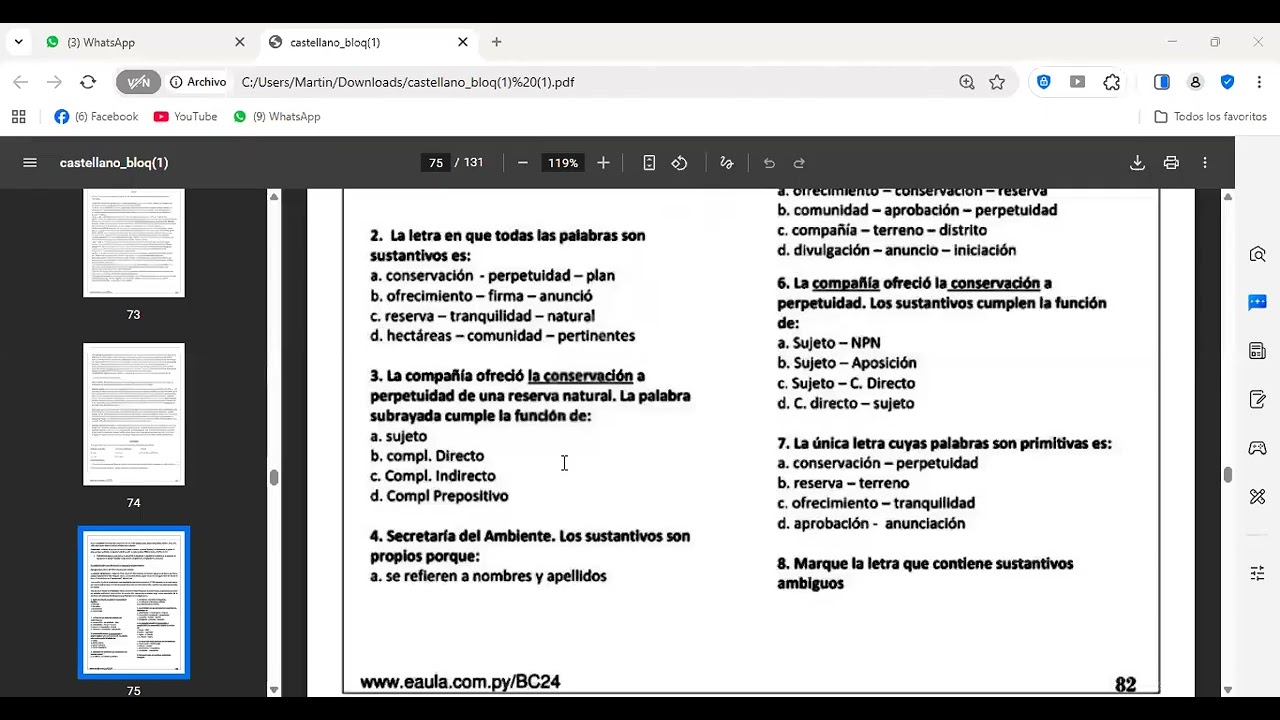Clase 2 Sinónimo contextual y ejercicios.