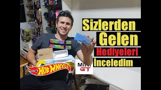 Sizlerden gelen hediyeleri inceledim ! Mini Gt, Hot Wheels ve dahası !