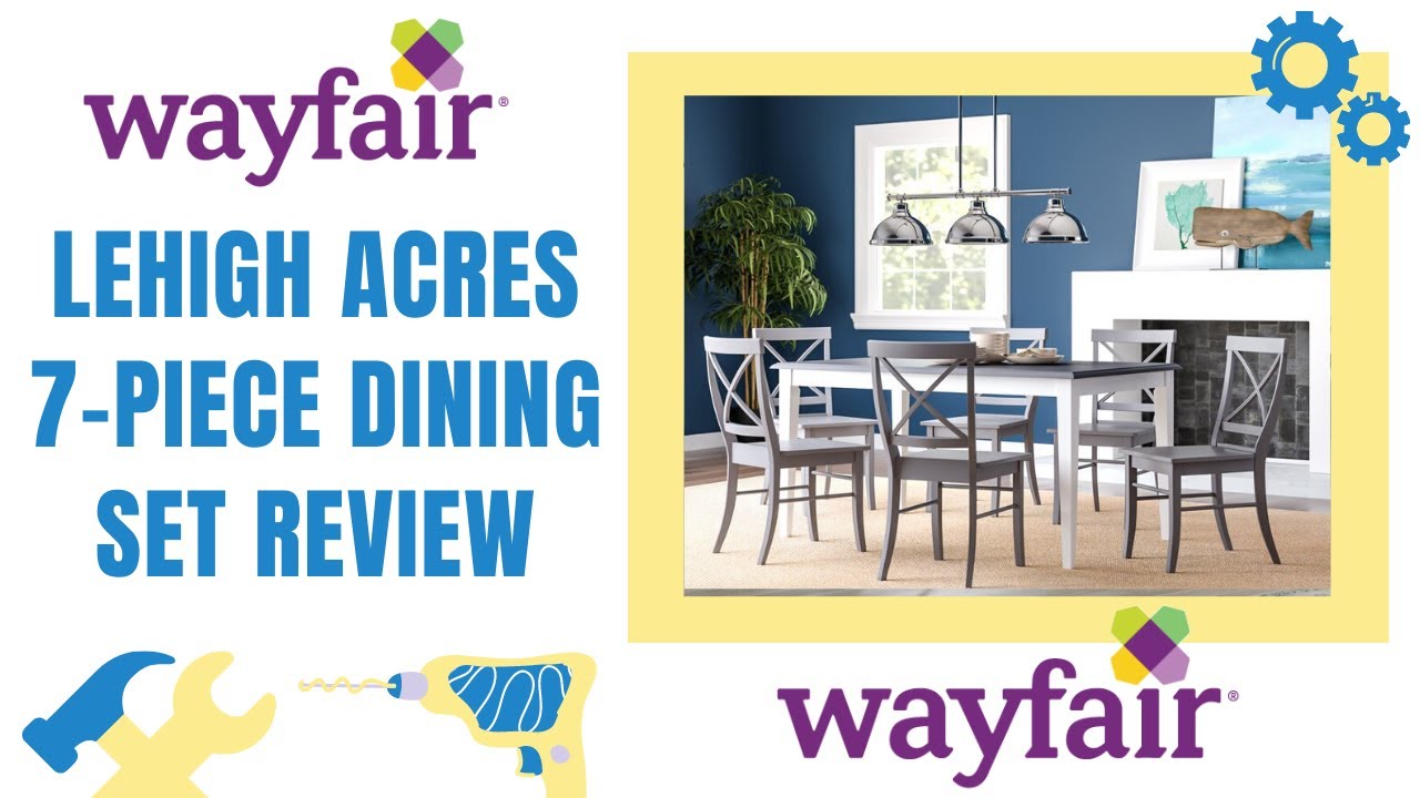 Wayfair Furniture Review Lehigh Acres 7Piece Dining Set Furniture
