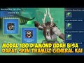 GRATIS! CARA MENDAPATKAN SKIN THAMUZ GENERAL KAI (KUNGFU PANDA) - Mobile Legends Bang-Bang