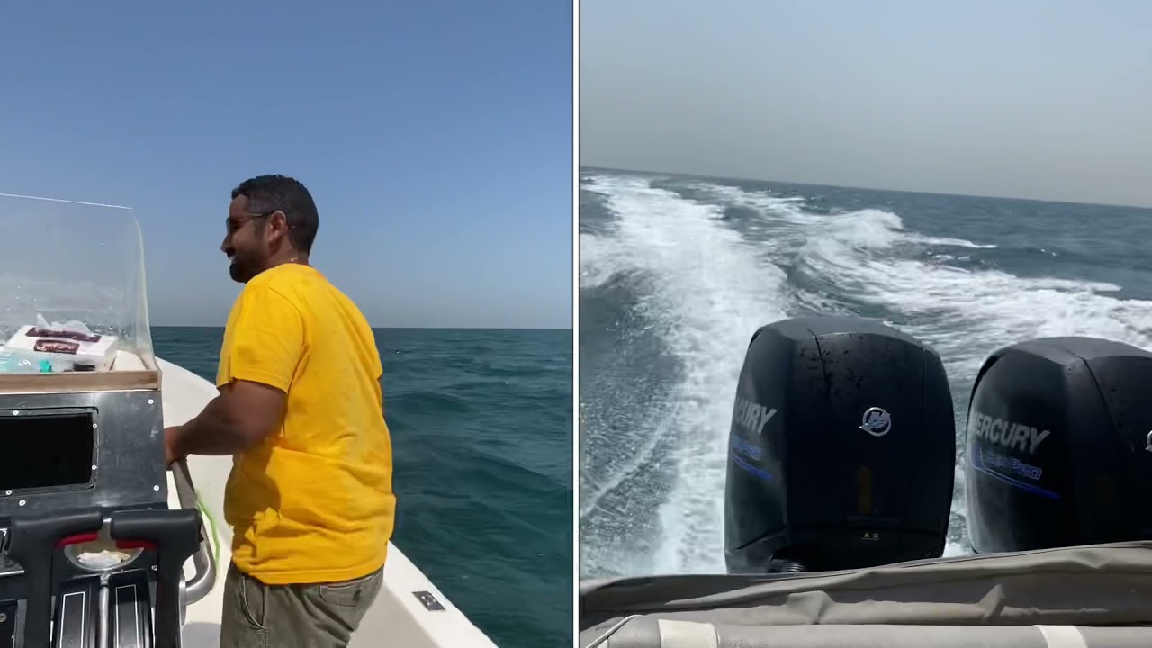 تنزيل القارب في العقير والذهاب الى جزيرة لايعرفها الا القليل في الاحساء