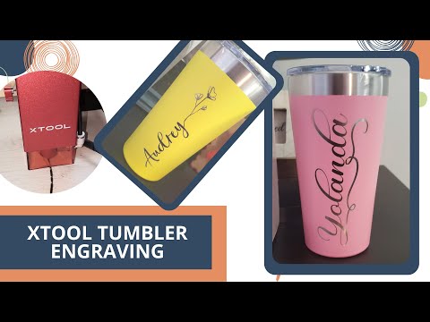 How to Engrave Metal Tumblers with RA2 Pro Attachment with xTool M1 -  Keeping it Simple