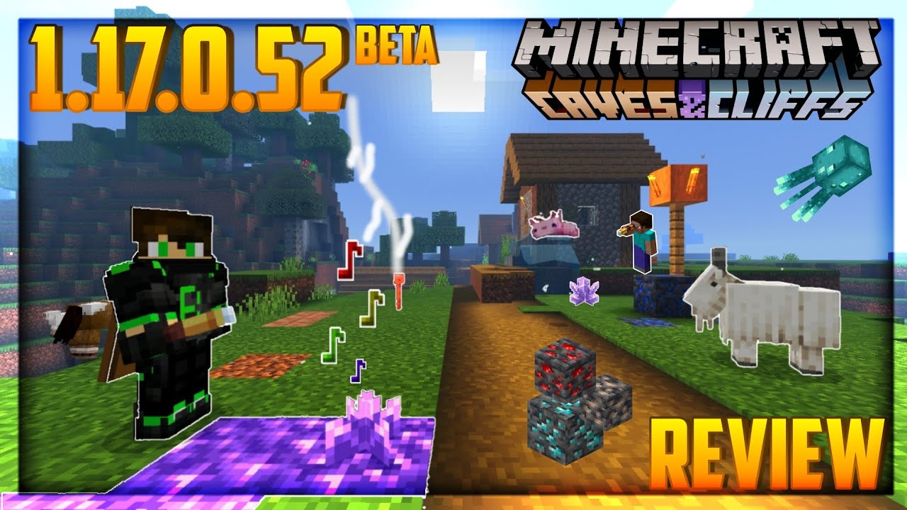 👉Minecraft Pe 1.17 Beta REVIEW EN ESPAÑOL | Minecraft Bedrock 1.17.0.52 ...