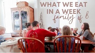 Cozy Autumn What We Eat in a Week | Family of 8