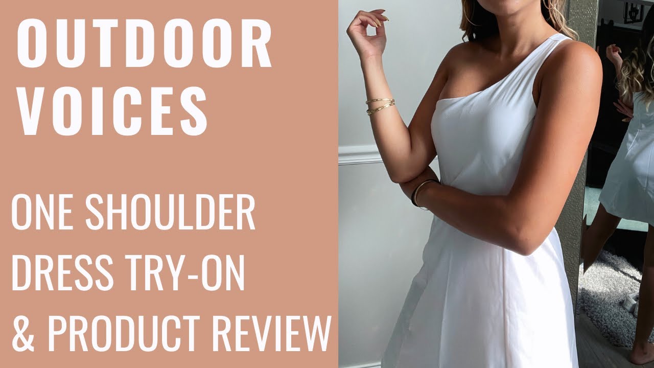 Outdoor Voices One Shoulder Dress Product Review and Tryon + Discount