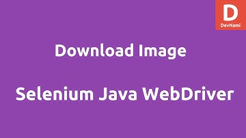 Selenium Java Download Image