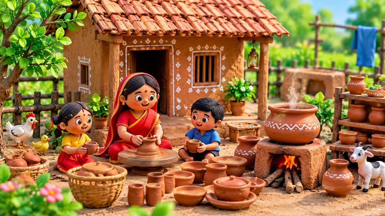 Our Mini Clay House Broke 😭🏚️ | Emotional Mini Clay Story | Mini Clay ...