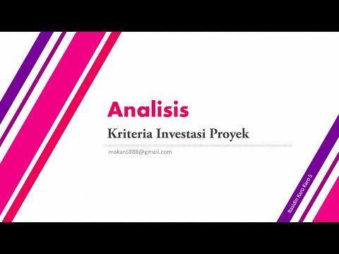 Video: Cara Menyusun Proyek Investasi