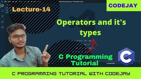 L-14 | Operators in C language in hindi | what is operator? Discuss it