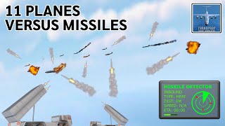 11 PLANES VS MISSILES - WILL SURVIVE? 😱💥 | Turboprop FS 1.31 ENEMY UPDATE