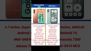 Samsung Galaxy M36 vs Nothing CMF Phone 1 Comparison #shorts #short #galaxym36