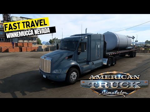 Fast Travel To Winnemucca Nevada - American Truck Simulator Gameplay - Logitech G29