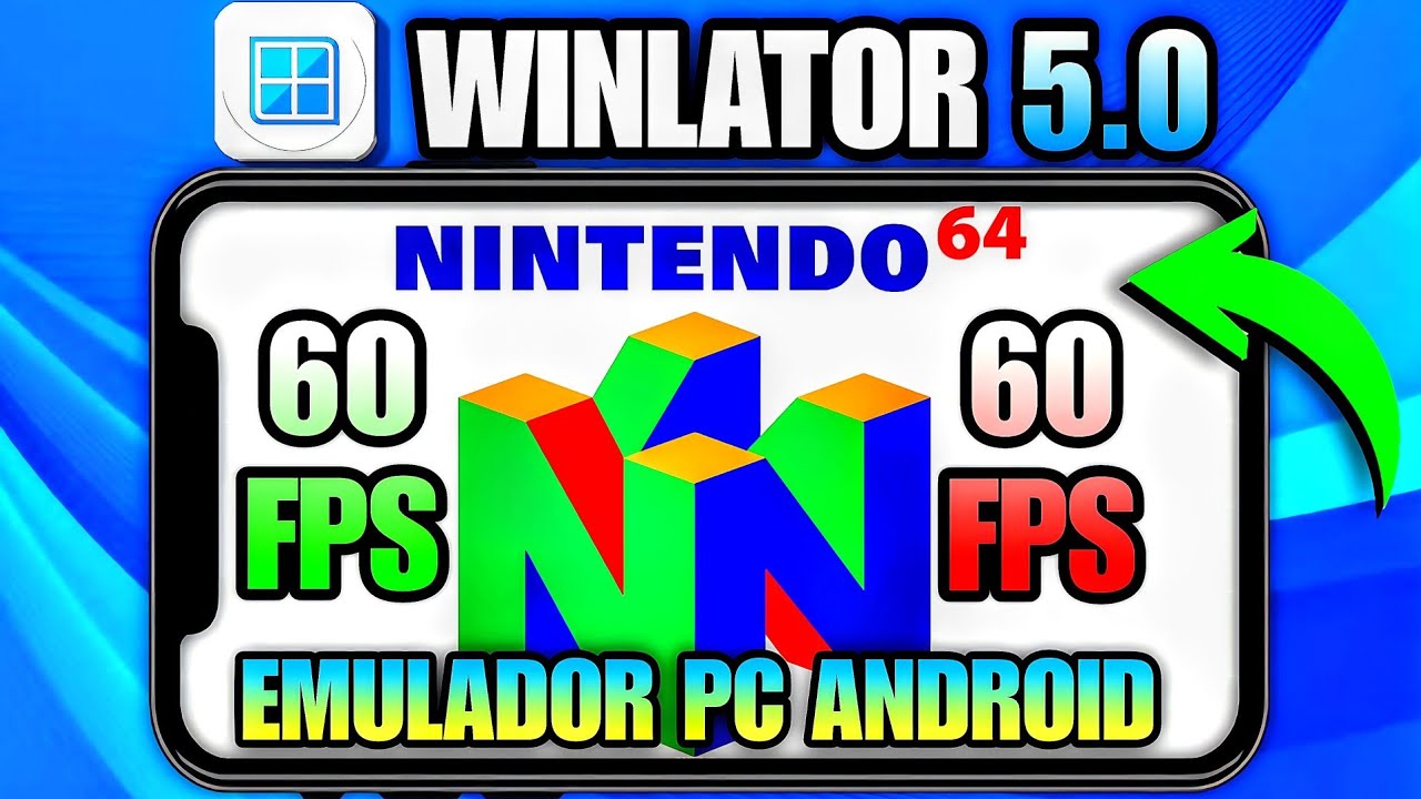 Project 64 1.6 exe Test de juegos Winlator Emulator v5.0 PC en Android LG V60 ThinQ "increible"