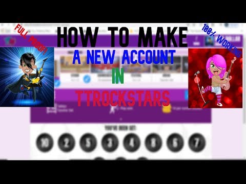 How To Make A New Account In TTRockstars!