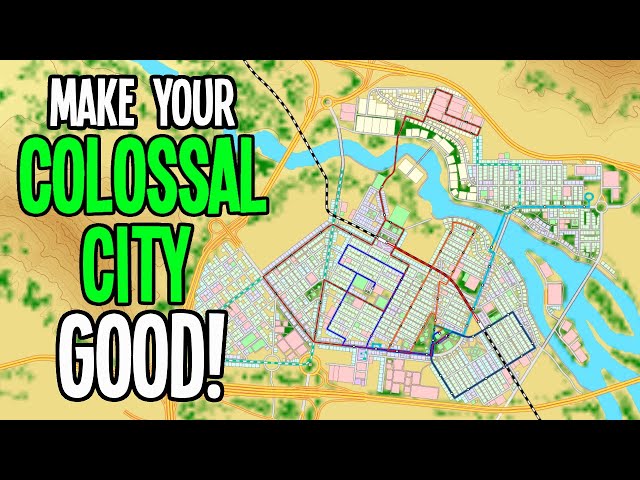 Is a Traffic Free Colossal City Possible in Cities Skylines Vanilla?