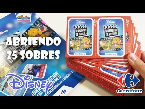 ABRIENDO 25 SOBRES DE DISNEY - MOMENTOS DE PELÍCULA - CARREFOUR - JESUSNOID