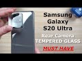 Galaxy S20 Ultra - Rear Camera TEMPERED GLASS Review