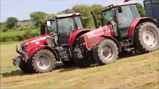 Massey Ferguson 6715S with Mengele silage harvester