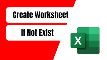 How to create a new worksheet if not exists in workbook using vba in excel