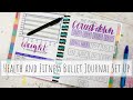 How I Set Up my Health and Fitness Bullet Journal Using 'Happy Planner Notes'