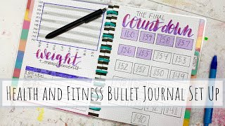 How I Set Up my Health and Fitness Bullet Journal Using 'Happy Planner Notes'