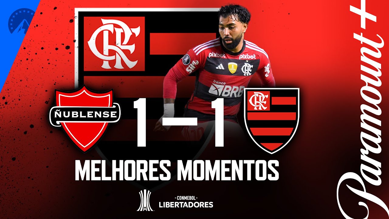 Flamengo finaliza preparação para jogo contra o Ñublense, pela Libertadores