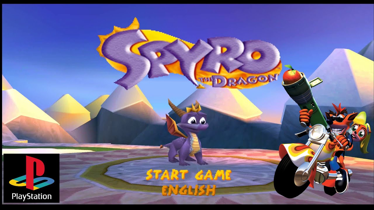 Spyro The Dragon (PlayStation) Playable: Crash Bandicoot 3: Warped - Demo
